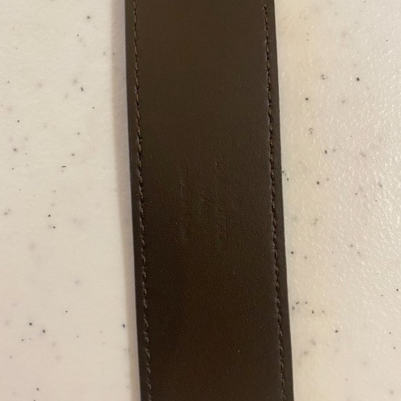 Louis Vuitton LV Initials M9755 Blue Leather Belt 100% Authentic - Picture 4 of 4